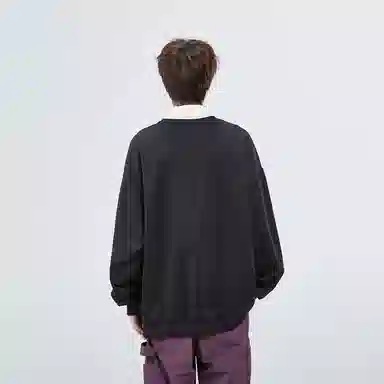 星际者 二维码章鱼图案字母印花休闲卫衣 男女同款 加绒加厚可选
