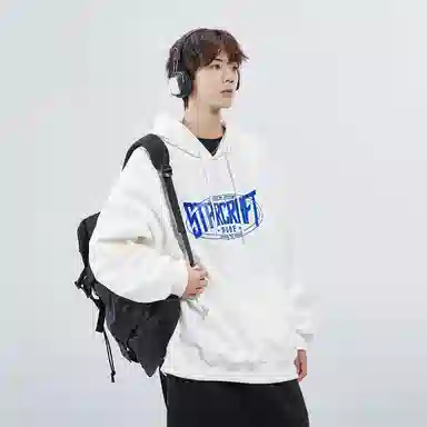 星际者 字母印花卫衣 男女同款 加绒加厚可选
