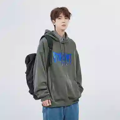星际者 字母印花卫衣 男女同款 加绒加厚可选