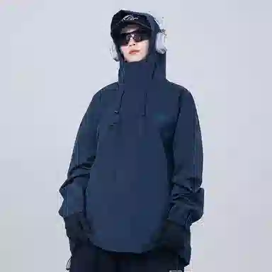 星际者 休闲工装连帽防风落肩袖夹克 男女同款