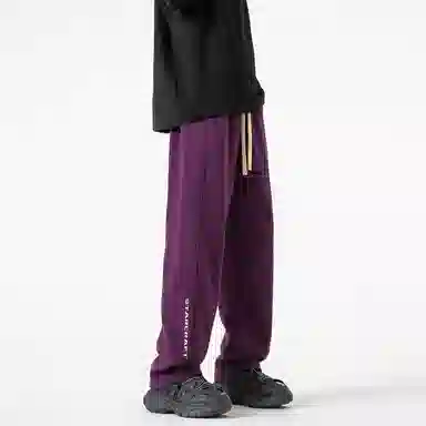 星际者 基础款字母简约时尚宽松休闲针织运动裤 通用