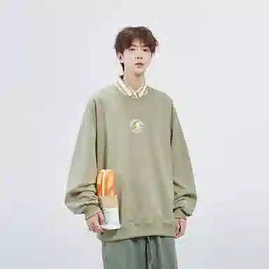 星际者 秋冬季保暖打底衫卡通章鱼图案字母印花卫衣 男女同款 加绒加厚可选