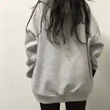 星际者 连帽字母印花简约上衣阔腿直筒美式高街运动休闲工装裤卫衣套装 男女同款