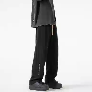 星际者 基础款字母简约时尚宽松休闲针织运动裤 通用