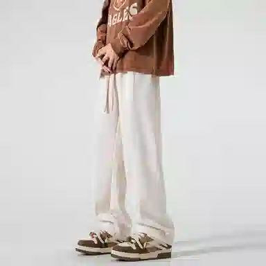 星际者 基础款字母简约时尚宽松休闲针织运动裤 通用