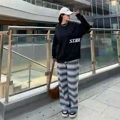 星际者 美式复古时尚舒适休闲百搭卫衣 男女同款