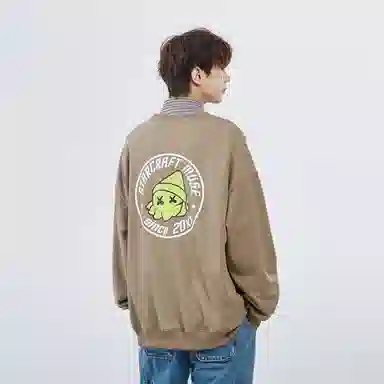 星际者 秋冬季保暖打底衫卡通章鱼图案字母印花卫衣 男女同款 加绒加厚可选