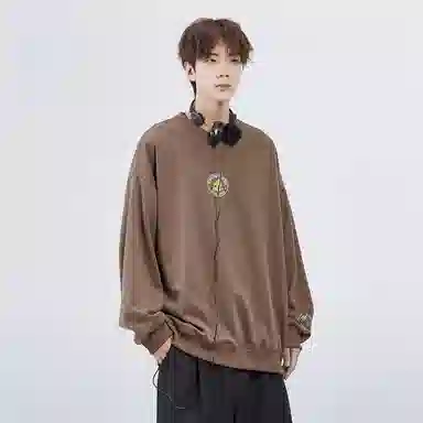 星际者 秋冬季保暖打底衫卡通章鱼图案字母印花卫衣 男女同款 加绒加厚可选