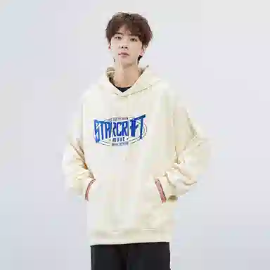 星际者 字母印花卫衣 男女同款 加绒加厚可选