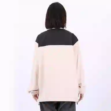 星际者 撞色拼接简约户外美式山系防风保暖休闲摇粒绒抓绒夹克外套 男女同款