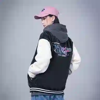 星际者 字母宽松休闲外套棒球服 男女同款
