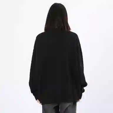 星际者 基础款简约纯色麻花休闲打底保暖长袖贴标宽松毛衣 男女同款