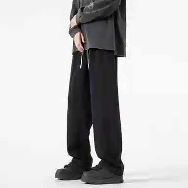 星际者 基础款字母简约时尚宽松休闲针织运动裤 通用