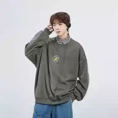 星际者 秋冬季保暖打底衫卡通章鱼图案字母印花卫衣 男女同款 加绒加厚可选