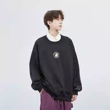 星际者 秋冬季保暖打底衫卡通章鱼图案字母印花卫衣 男女同款 加绒加厚可选