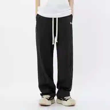 星际者 基础款简约纯色五分袖衬衫休闲宽松直筒垂感长裤衬衫套装 男女同款