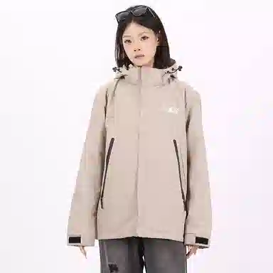 星际者 简约山系户外运动防风防水防淋石墨烯蓄热冲锋衣保暖棉衣潮牌棉服外套 男女同款
