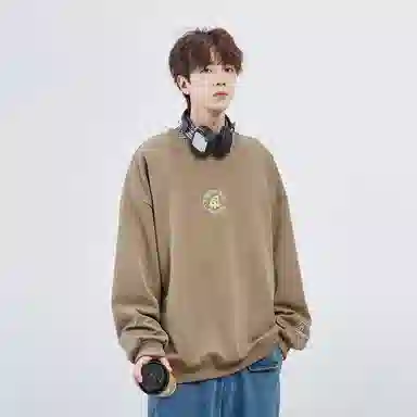 星际者 秋冬季保暖打底衫卡通章鱼图案字母印花卫衣 男女同款 加绒加厚可选