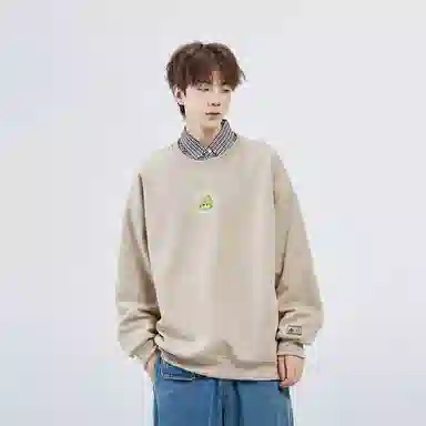 星际者 秋冬季保暖打底衫卡通章鱼图案字母印花卫衣 男女同款 加绒加厚可选