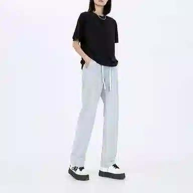 星际者 美式复古系带水洗直筒牛仔裤 男女同款 加绒可选
