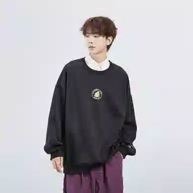 星际者 秋冬季保暖打底衫卡通章鱼图案字母印花卫衣 男女同款 加绒加厚可选