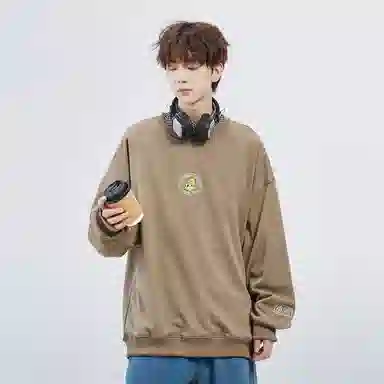 星际者 秋冬季保暖打底衫卡通章鱼图案字母印花卫衣 男女同款 加绒加厚可选