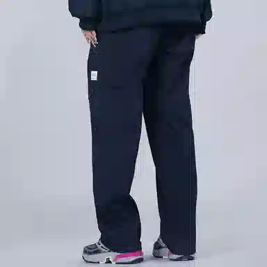 星际者 品牌标志宽松休闲工装针织运动裤 男女同款