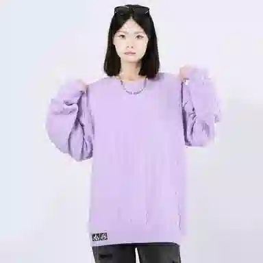 星际者 基础款简约纯色麻花休闲打底保暖长袖贴标宽松毛衣 男女同款