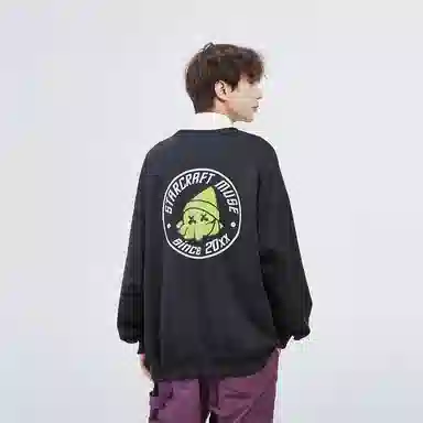 星际者 秋冬季保暖打底衫卡通章鱼图案字母印花卫衣 男女同款 加绒加厚可选
