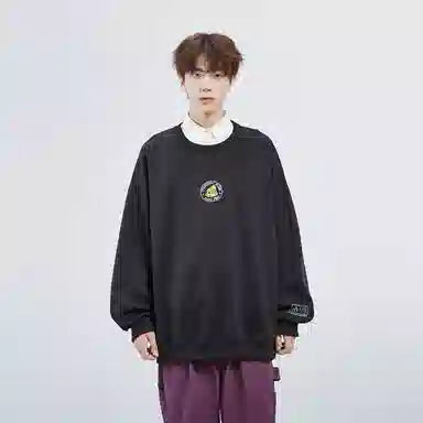 星际者 秋冬季保暖打底衫卡通章鱼图案字母印花卫衣 男女同款 加绒加厚可选
