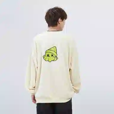 星际者 秋冬季保暖打底衫卡通章鱼图案字母印花卫衣 男女同款 加绒加厚可选