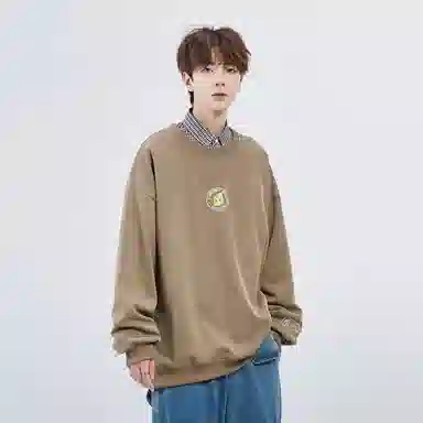 星际者 秋冬季保暖打底衫卡通章鱼图案字母印花卫衣 男女同款 加绒加厚可选