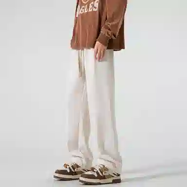 星际者 基础款字母简约时尚宽松休闲针织运动裤 通用