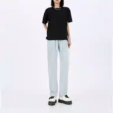 星际者 美式复古系带水洗直筒牛仔裤 男女同款 加绒可选