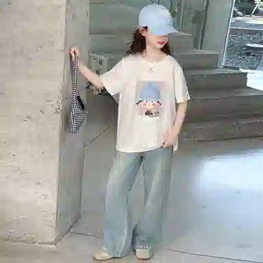 迷乐童堡休闲运动套装 百搭洋气简约 青少年