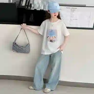 迷乐童堡休闲运动套装 百搭洋气简约 青少年
