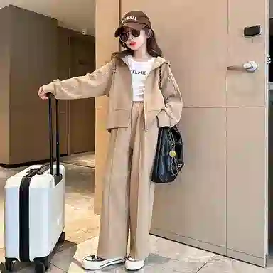 迷乐童堡 洋气时髦炸街适中休闲运动套装 儿童款