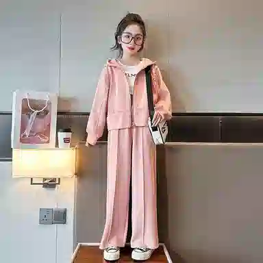 迷乐童堡 洋气时髦炸街适中休闲运动套装 儿童款