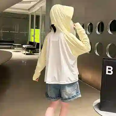 迷乐童堡 童装 儿童防晒衣夏季薄款透气防紫外线女大童冰丝防晒外套 女童