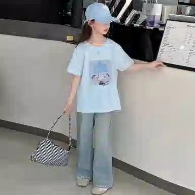 迷乐童堡休闲运动套装 百搭洋气简约 青少年
