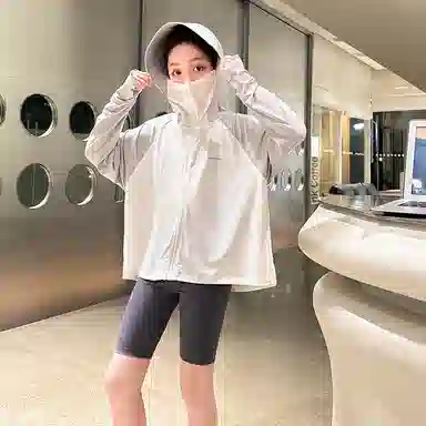 迷乐童堡 童装 儿童防晒衣夏季薄款透气防紫外线女大童冰丝防晒外套 女童