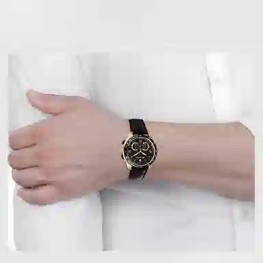 Maserati Explorer Quartz Leather Black Dial