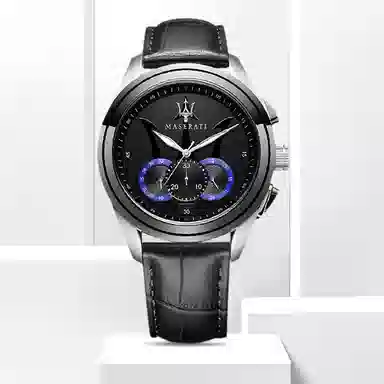 Maserati Quartz 45mm Black Dial