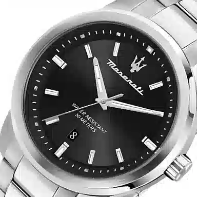 Maserati Quartz 44mm Black Dial