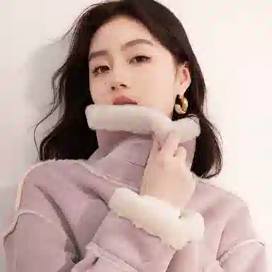 XIANGYING Solid Color Lapel Jacket