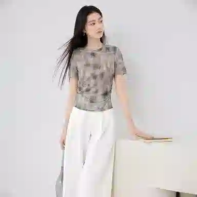 XIANGYING T-Shirt Mid Grey