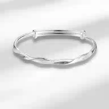 阡陌 莫比乌斯环 小众设计显年轻开口可调节 合金 手镯 女款