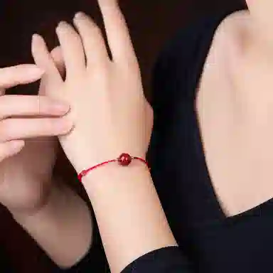 琳琯瑛 新中式国风气质小众设计款吉祥 再造辰砂朱砂 手链 女款