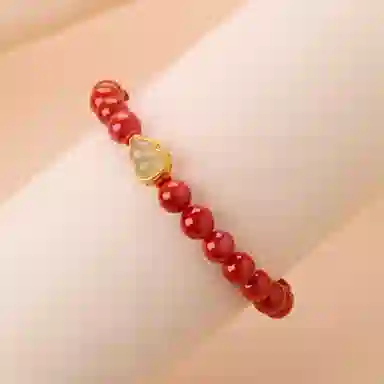 琳琯瑛 新中式国风鸿福禄满圆珠子串搭配葫芦小众设计款手链 南红 手串 女款