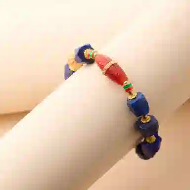 琳琯瑛 克莱因蓝 青金石 名贵玉石手串 女款